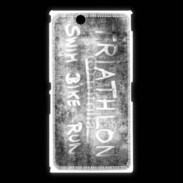 Coque Sony Xpéria Z Ultra Triathlon en noir et blanc 25