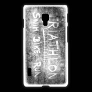 Coque LG L7 2 Triathlon en noir et blanc 25