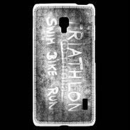 Coque LG F6 Triathlon en noir et blanc 25