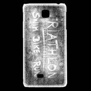 Coque LG F5 Triathlon en noir et blanc 25