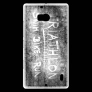 Coque Nokia Lumia 930 Triathlon en noir et blanc 25
