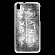 Coque HTC Desire 816 Triathlon en noir et blanc 25