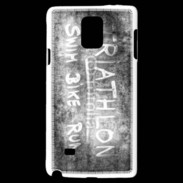 Coque Samsung Galaxy Note 4 Triathlon en noir et blanc 25