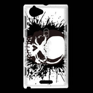 Coque Sony Xperia L Tête de mort frisson 25