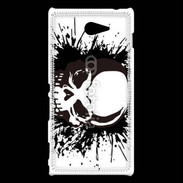 Coque Sony Xperia M2 Tête de mort frisson 25