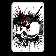 Grande pendule murale Tête de mort frisson 25