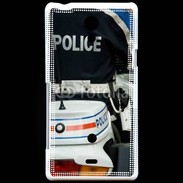 Coque Sony Xperia T Motard de la police 25