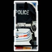 Coque Sony Xperia U Motard de la police 25