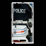 Coque Sony Xperia L Motard de la police 25