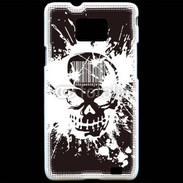 Coque Samsung Galaxy S2 Tête de mort Code Barre