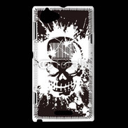 Coque Sony Xperia L Tête de mort Code Barre
