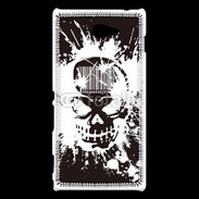 Coque Sony Xperia M2 Tête de mort Code Barre