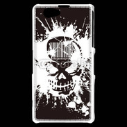 Coque Sony Xperia Z1 Compact Tête de mort Code Barre
