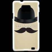 Coque Samsung Galaxy S2 Moustache So British 25