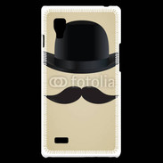 Coque LG Optimus L9 Moustache So British 25