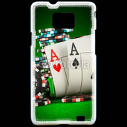 Coque Samsung Galaxy S2 Paire d'As au poker 75