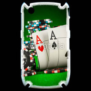 Coque Blackberry 8520 Paire d'As au poker 75