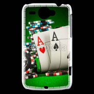 Coque HTC Wildfire G8 Paire d'As au poker 75