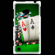 Coque Nokia Lumia 720 Paire d'As au poker 75