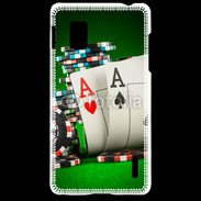 Coque LG Optimus G Paire d'As au poker 75