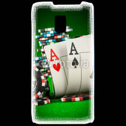 Coque LG P990 Paire d'As au poker 75