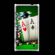 Coque Nokia Lumia 520 Paire d'As au poker 75