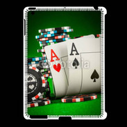 Coque iPad 2/3 Paire d'As au poker 75