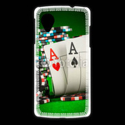 Coque LG Nexus 5 Paire d'As au poker 75