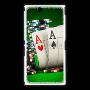 Coque Sony Xpéria Z Ultra Paire d'As au poker 75