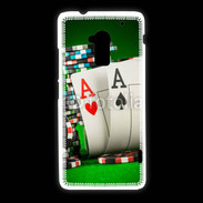 Coque HTC One Max Paire d'As au poker 75