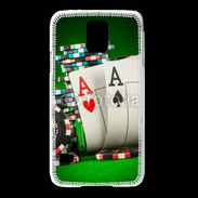 Coque Samsung Galaxy S5 Paire d'As au poker 75