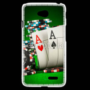 Coque LG L70 Paire d'As au poker 75