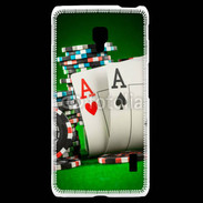 Coque LG F6 Paire d'As au poker 75
