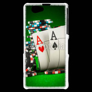 Coque Sony Xperia Z1 Compact Paire d'As au poker 75