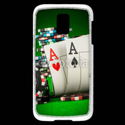 Coque Samsung Galaxy S5 Mini Paire d'As au poker 75