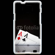 Coque Samsung Galaxy S2 Paire d'As au poker 85