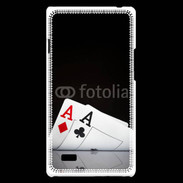 Coque LG Optimus L9 Paire d'As au poker 85