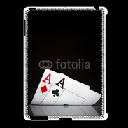 Coque iPad 2/3 Paire d'As au poker 85