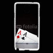 Coque Samsung Galaxy Note 3 Paire d'As au poker 85
