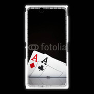 Coque Sony Xpéria Z Ultra Paire d'As au poker 85