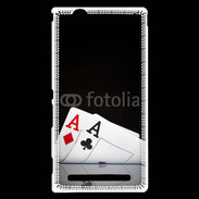 Coque Sony Xperia T2 Ultra Paire d'As au poker 85