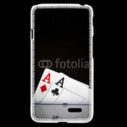 Coque LG L70 Paire d'As au poker 85