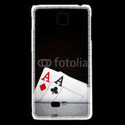 Coque LG F5 Paire d'As au poker 85