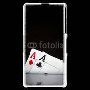 Coque Sony Xperia Z1 Compact Paire d'As au poker 85