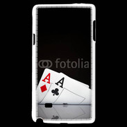 Coque Samsung Galaxy Note 4 Paire d'As au poker 85