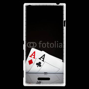 Coque Sony Xperia T3 Paire d'As au poker 85