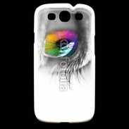 Coque Samsung Galaxy S3 Oeil Multicouleurs 75