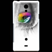 Coque Sony Xperia T Oeil Multicouleurs 75