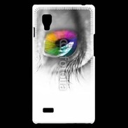 Coque LG Optimus L9 Oeil Multicouleurs 75