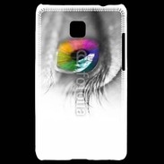 Coque LG Optimus L3 II Oeil Multicouleurs 75